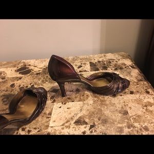 Antonio Melani Melado Bronze Peep Toe