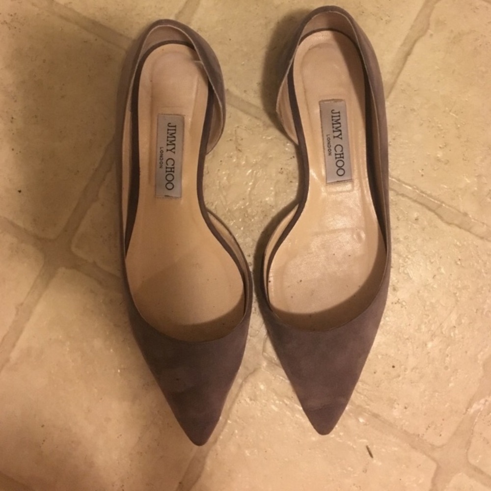 Jimmy Choo grey flats 38.5