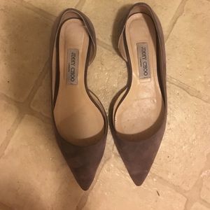 Jimmy Choo grey flats 38.5