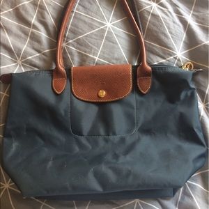 Medium Longchamp Slate Blue