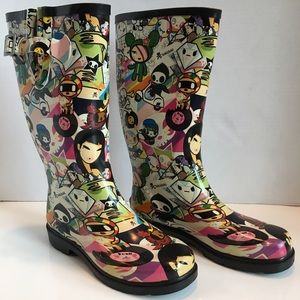 Tokidoki Chooka Rain boots women's size 7