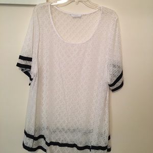 See thru shirt , great with white tunic, worn once