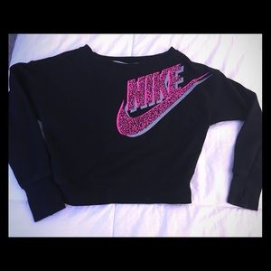 Nike girls cropped sweatshirt
