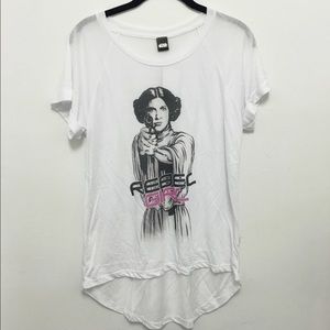 🆕 STAR WARS. Rebel girl high-low tee