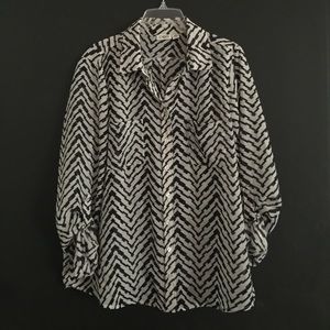 Cato Black and White Shirt