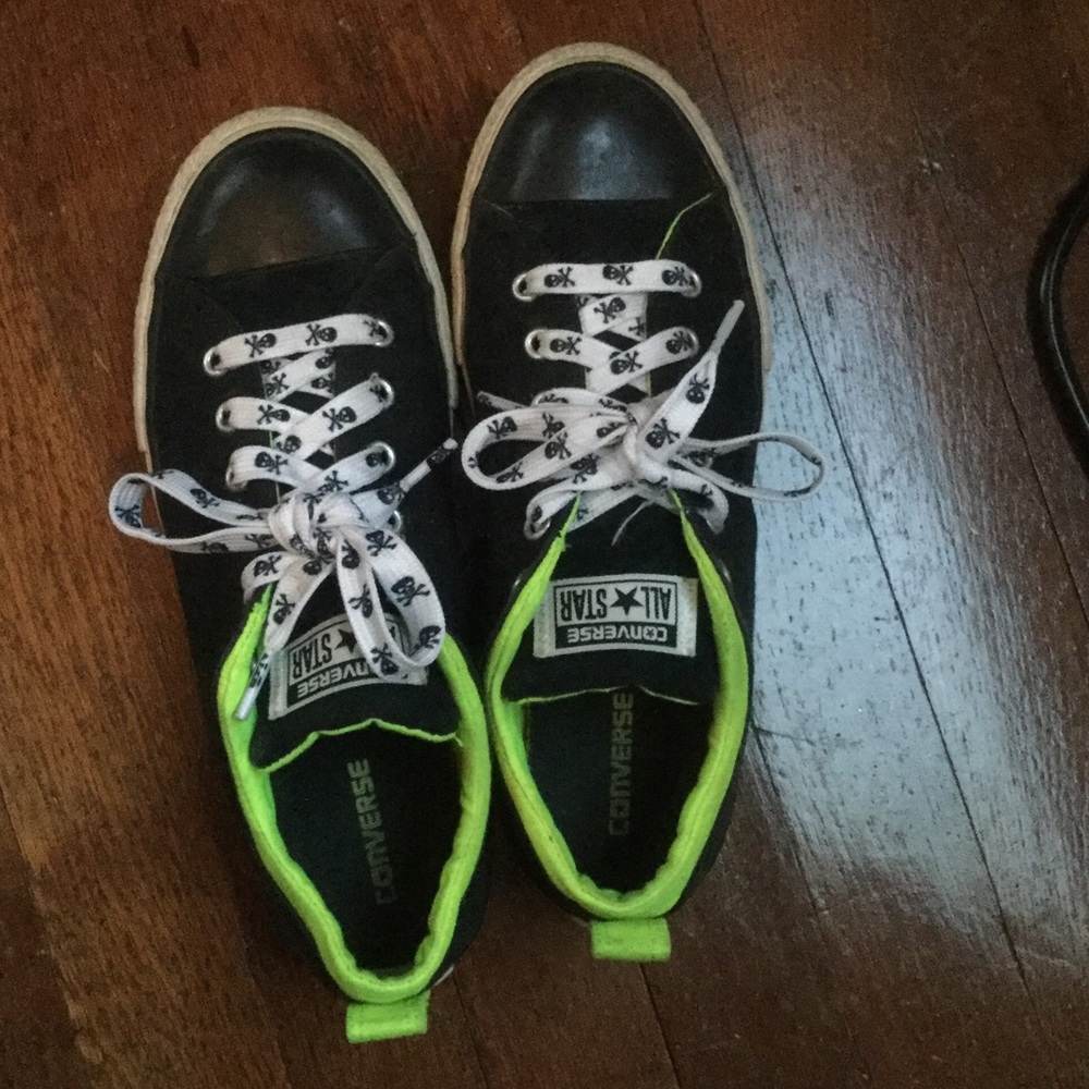 Converse All Star low top shoes.