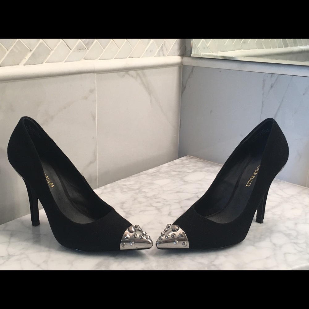 Suede studded heels-SEXY SEXY SEXY!! Worn once!!!