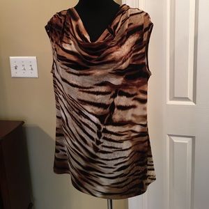 Animal print blouse Medium