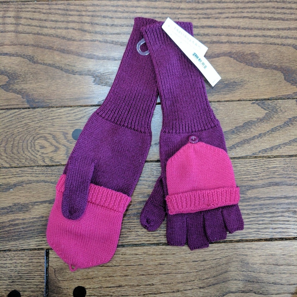 Aqua Fingerless Gloves with Foldover Flap