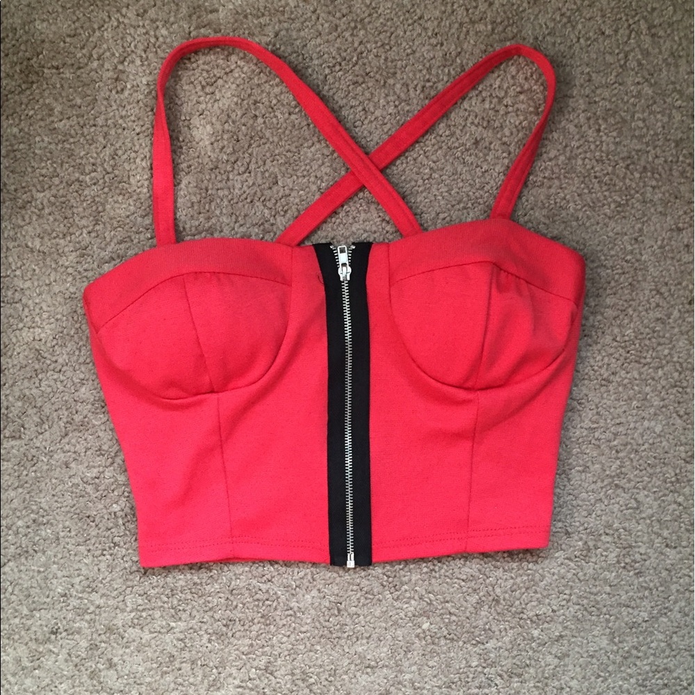 Neon crop top