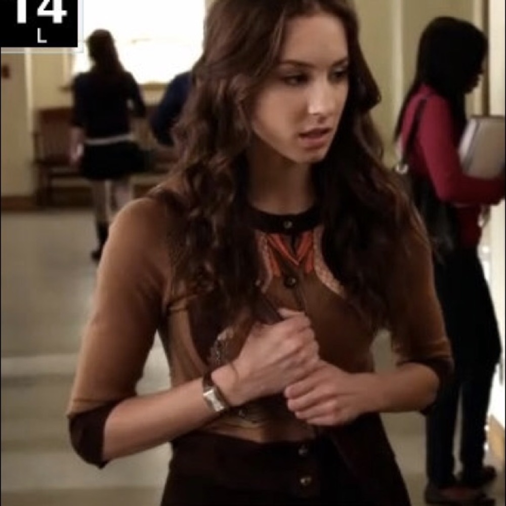 ASO Spencer Hastings Knitted Dove Cardigan