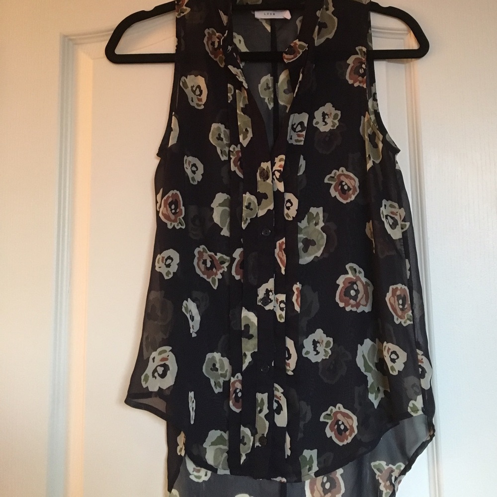 Pretty Sheer Floral Blouse by Lush