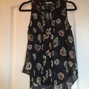 Pretty Sheer Floral Blouse by Lush