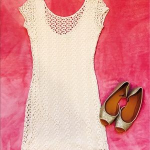 Free people cream colored lace dress 🌸