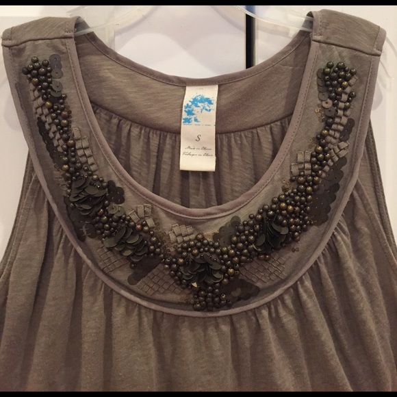 Beaded Tank Top - Picture 1 of 3