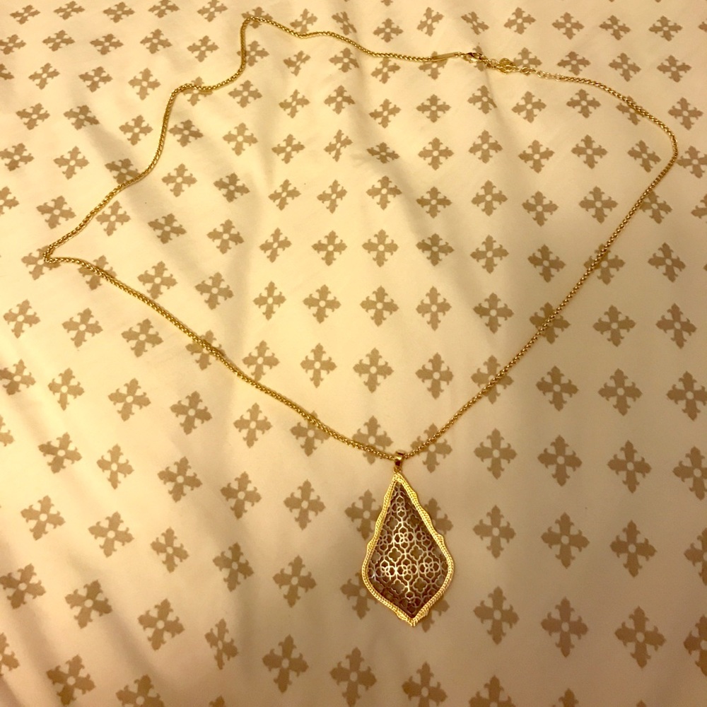Silver and gold aiden necklace