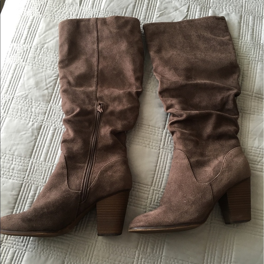 Suede booties