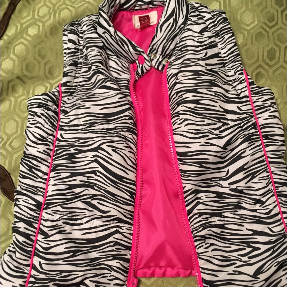 Girls zebra vest