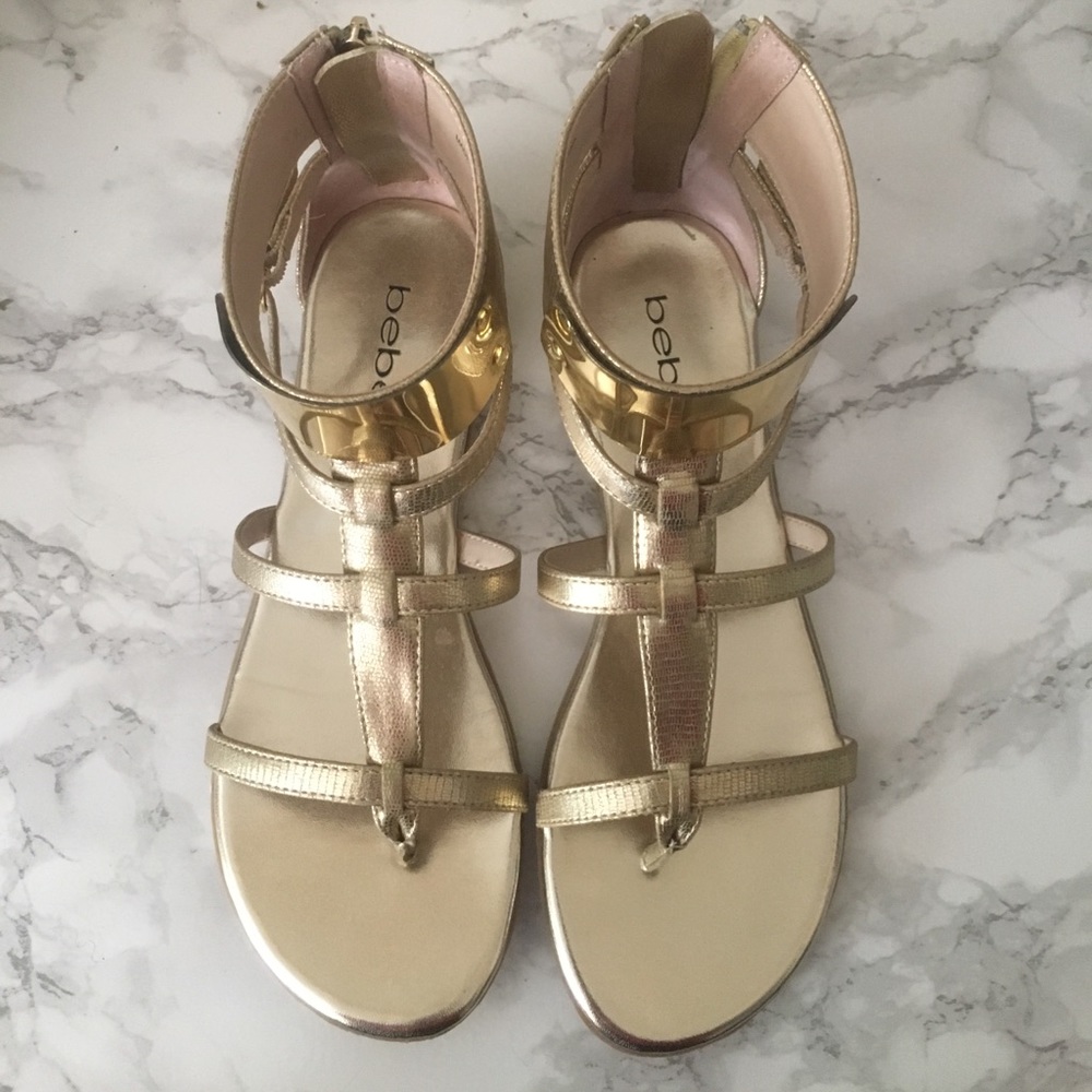 🚫SOLD🚫Bebe Gold Sandals