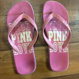 VIctoria's Secret PINK flip flops
