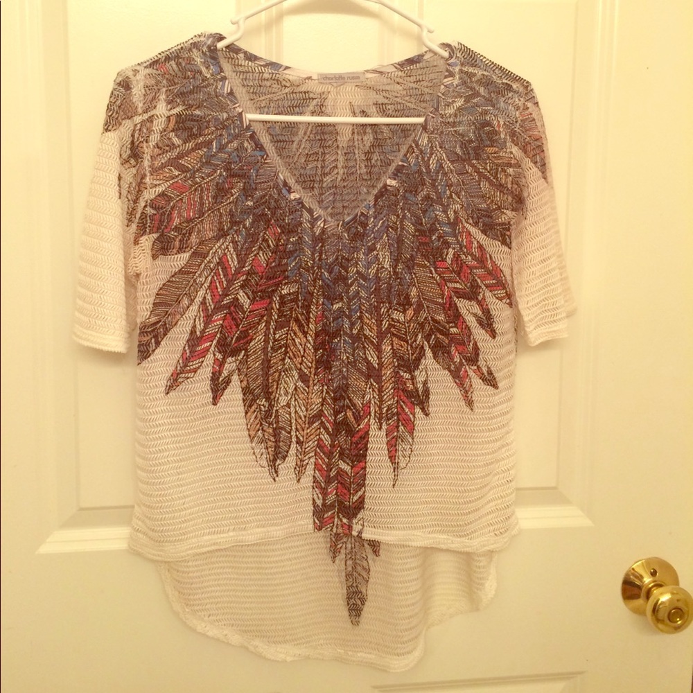 NWOT Charlotte Russe hi lo shirt