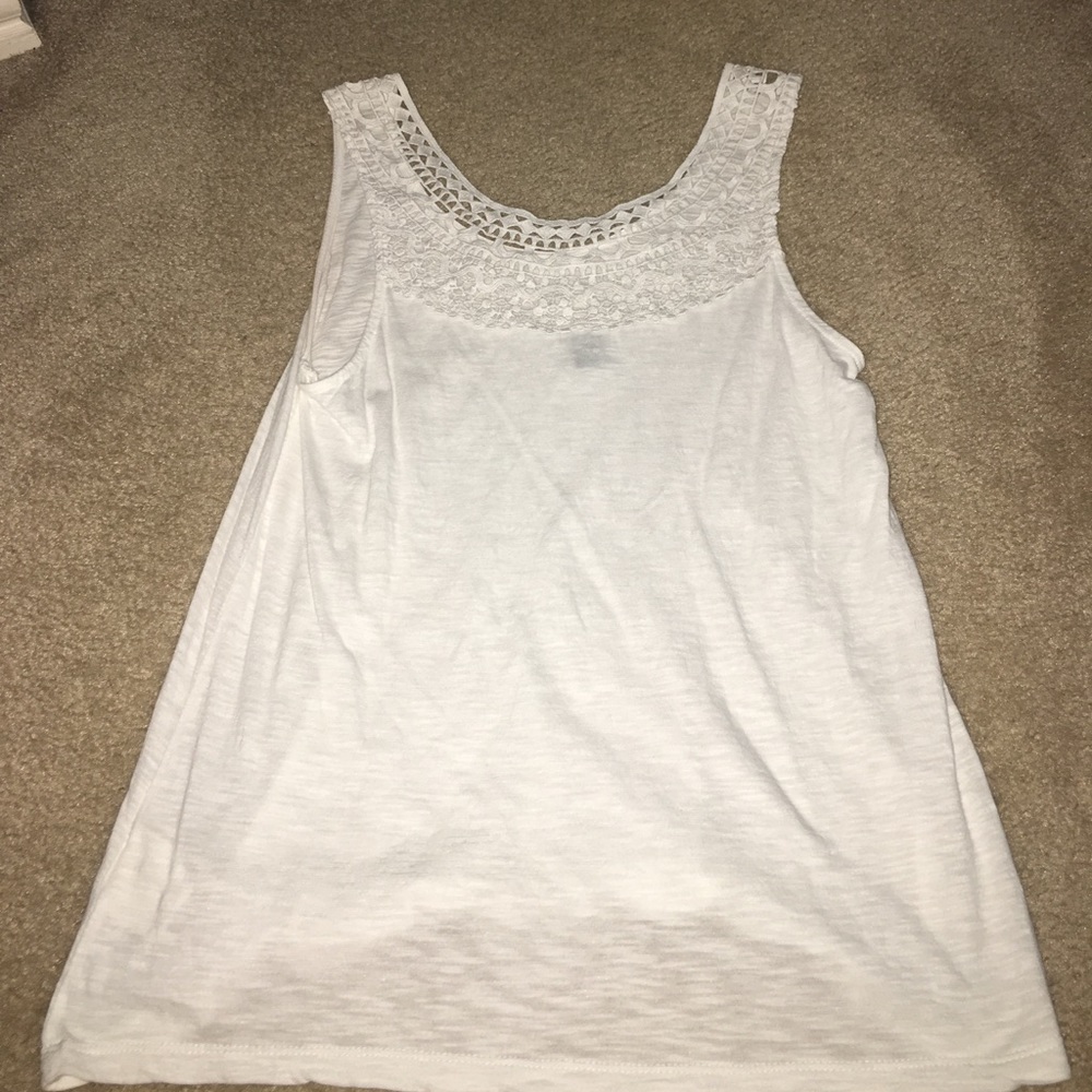 white tank top, picture is from the back