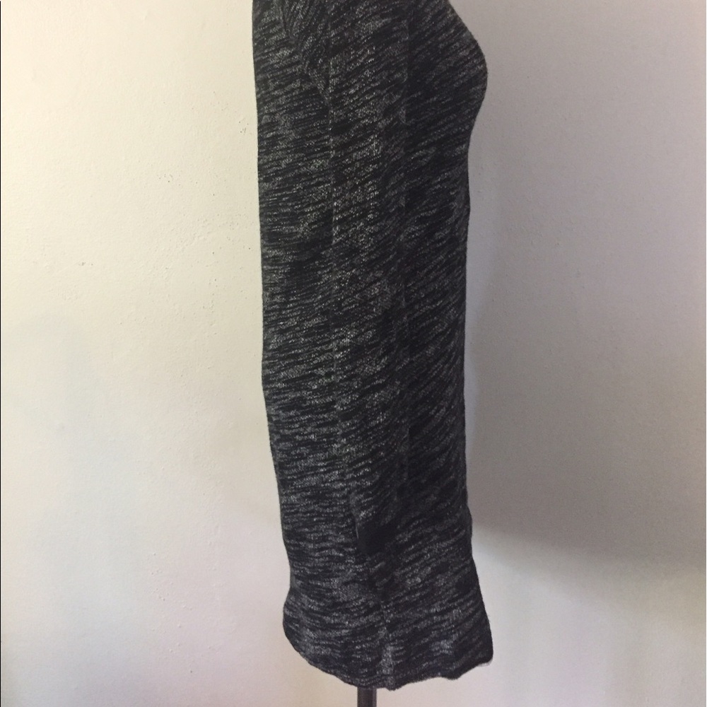 Madewell Black Grey Marled Contrast Dress XS - Picture 4 of 8