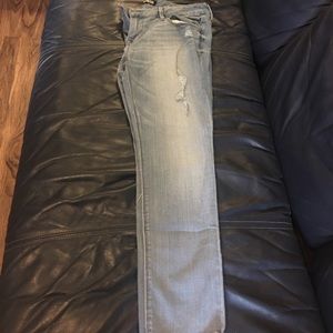 Ultra skinny crop jeans