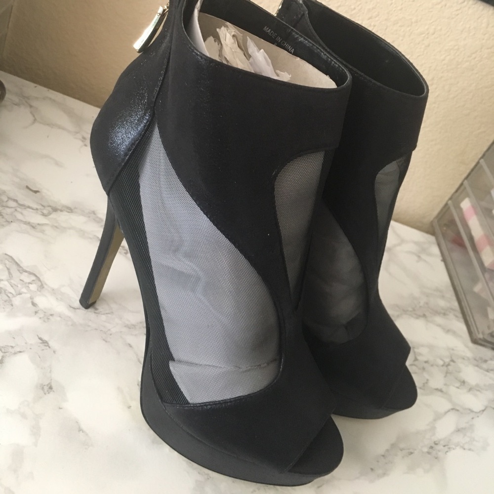 Bebe Mesh High Heels