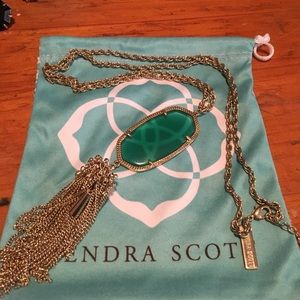 Teal Kendra Scott Rayne Necklace