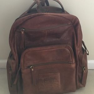 Rawlings genuine leather backpack