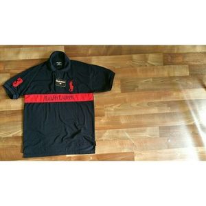 Polo Sport collared shirt w/ Ralph Lauren spellout