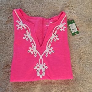 NWT Lilly Pulitzer Brewster pink shortsleeve dress