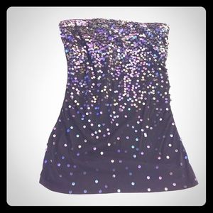 Express strapless top.