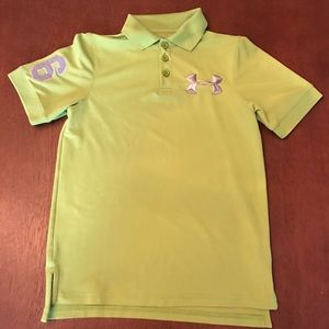 YSM Boys UA Green Polo