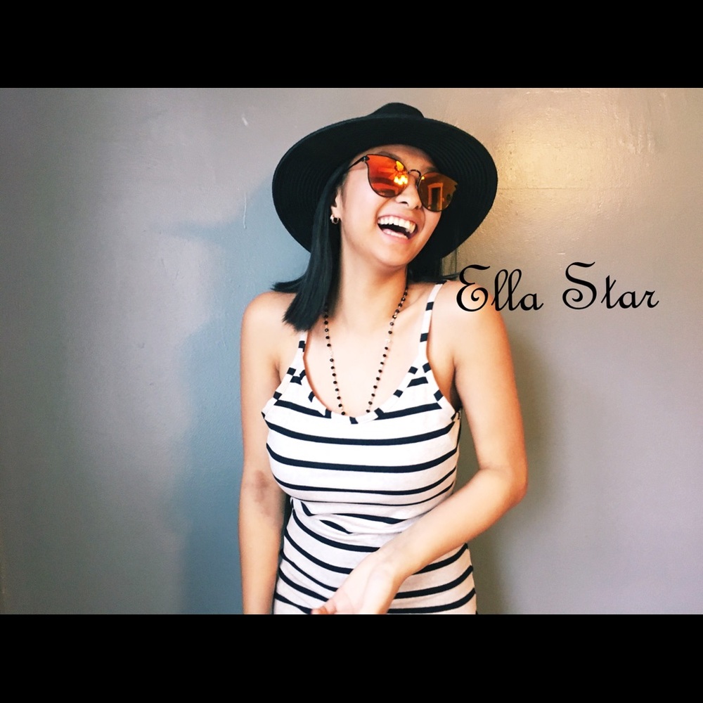 NWT B&W Striped Summer Dress. Sizes M,L.
