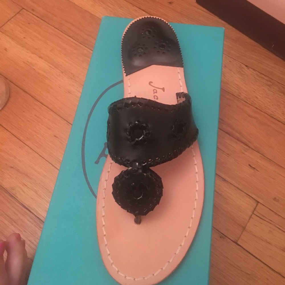 Black patent leather Jack Roger Sandals-size 8.5