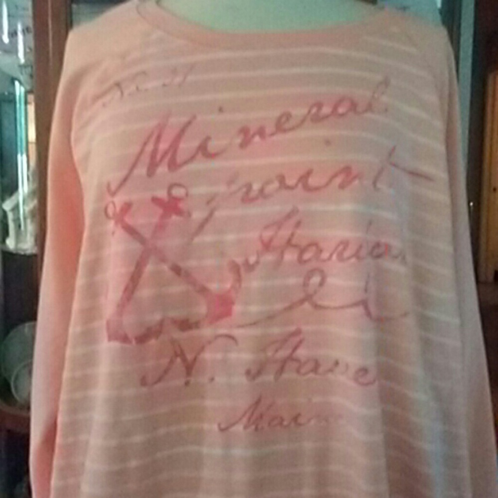 LIGHTWEIGHT PLUS SIZE PEACH SWEATSHIRT!!!
