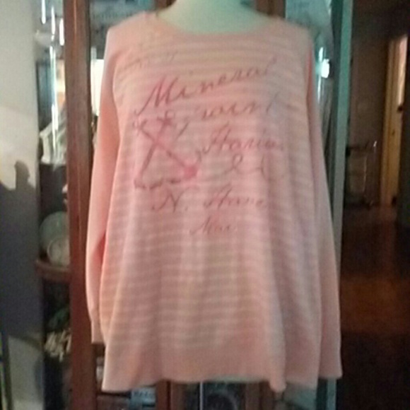 LIGHTWEIGHT PLUS SIZE PEACH SWEATSHIRT!!! - Picture 2 of 4