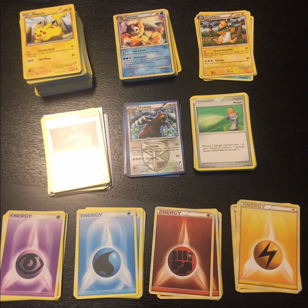 Pokémon cards and tin