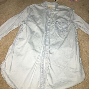 light denim button down