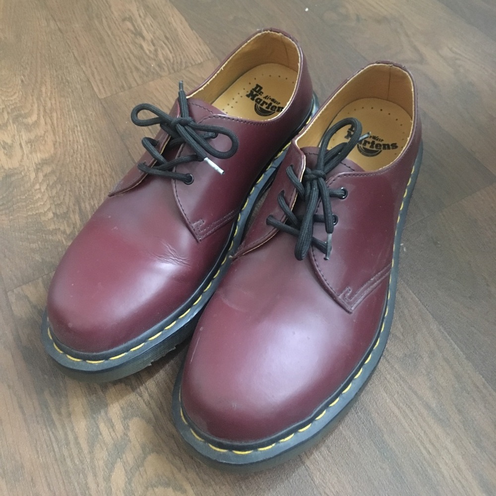 Dr martens 1461 3 eye shoes in cherry red