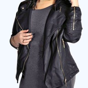 Faux Leather biker jacket