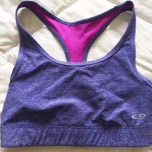 Reversible sports bra