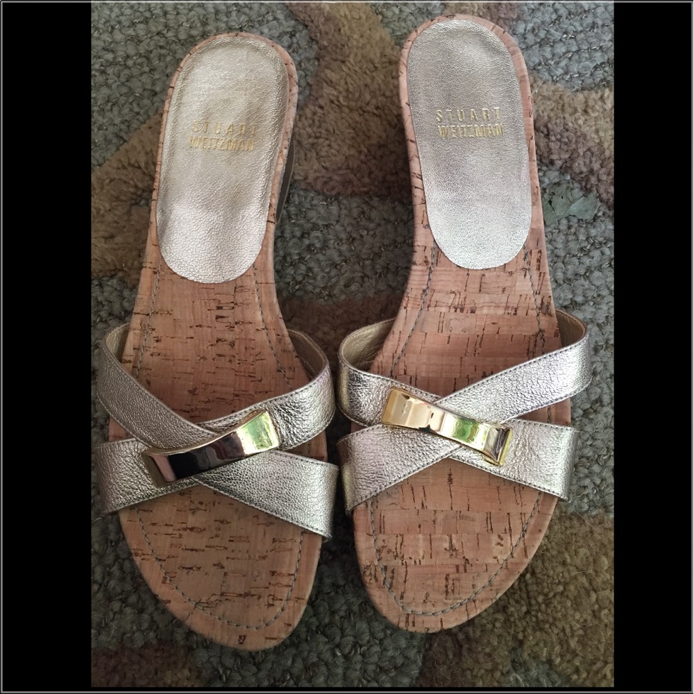 Stuart Weizmann gold shoes