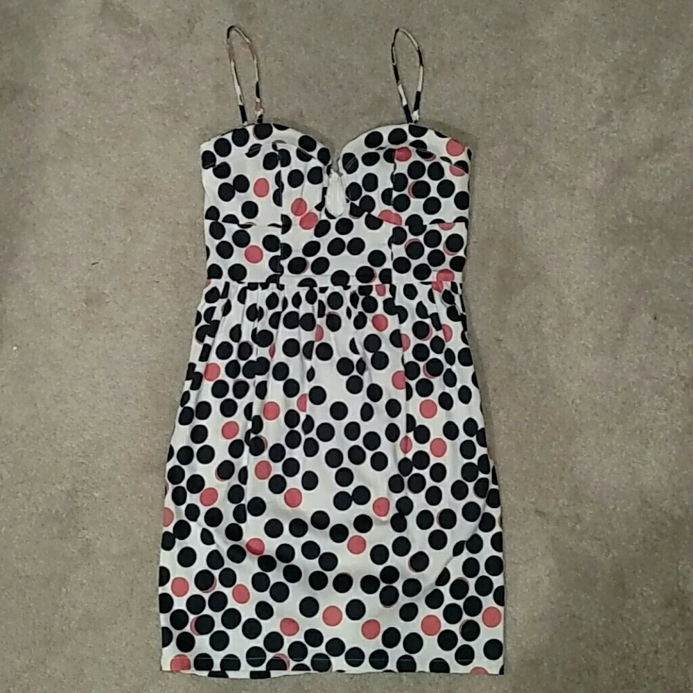 Polka dot mini dress