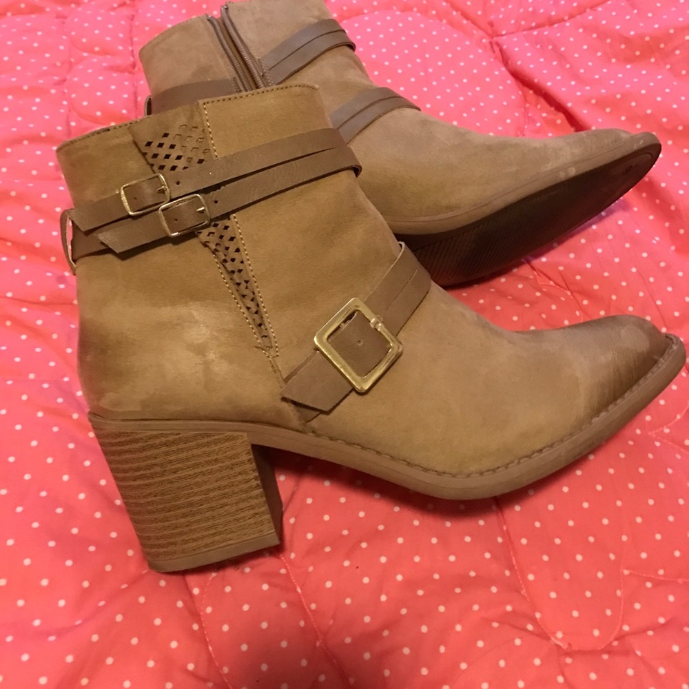 Beige Booties