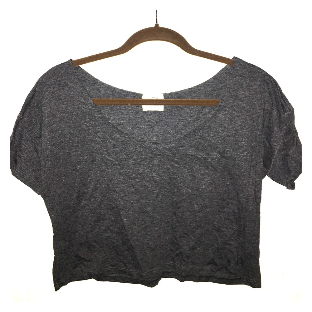 Dark Grey Crop Top