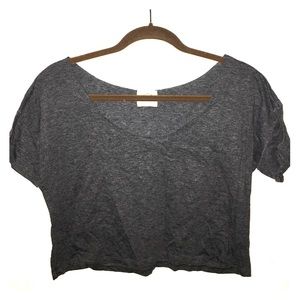 Dark Grey Crop Top
