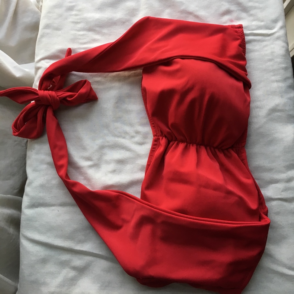 Forever 21 plus size red swim suit.